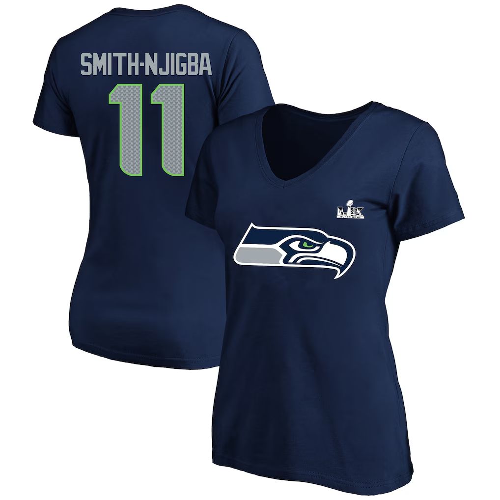 Men 2026 NFL Seattle Seahawks T-shirt blue 017